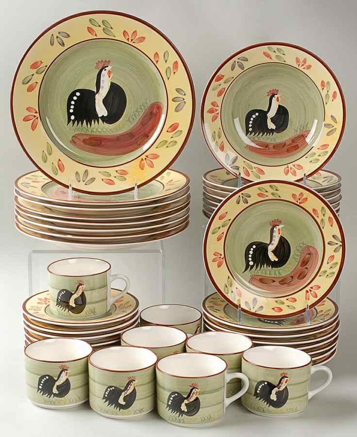 Indiana Rooster 40 Piece Set by Farberware-1