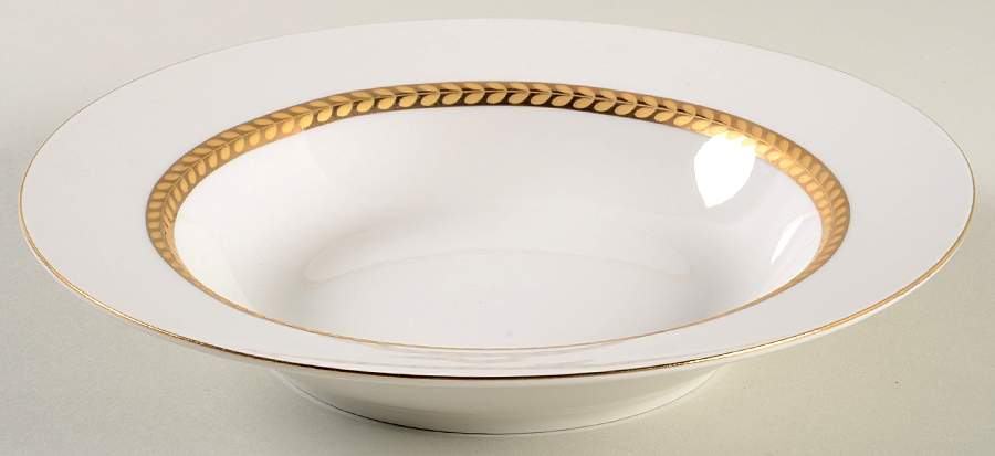 Imperial Gold Rim Soup Bowl by Farberware-1