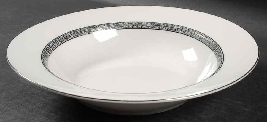 Dynasty Platinum Rim Soup Bowl by Farberware-1
