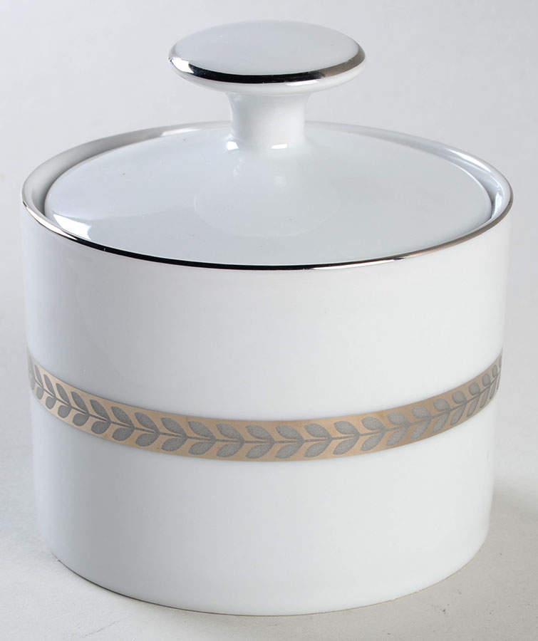 Imperial Platinum Sugar Bowl & Lid by Farberware-1