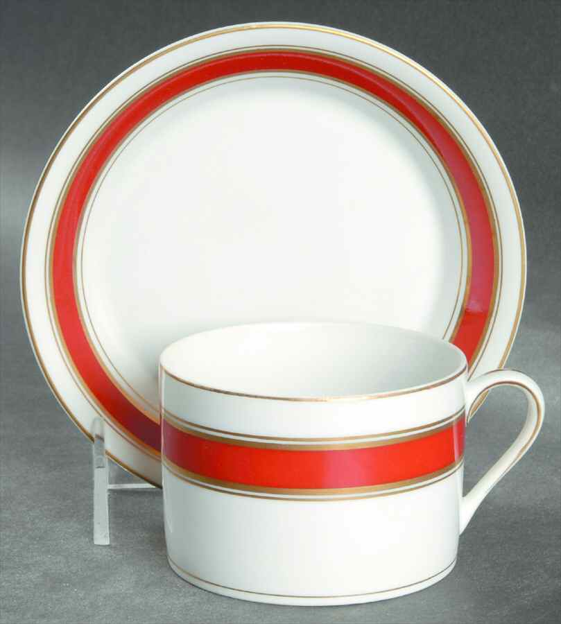 FIT54 Flat Cup & Saucer Set by Fitz & Floyd-1