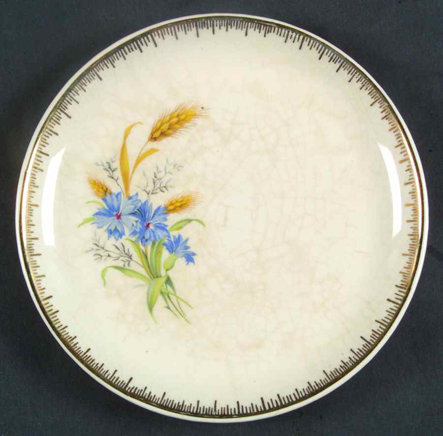 Golden Harvest Bread & Butter Plate by French Saxon-1