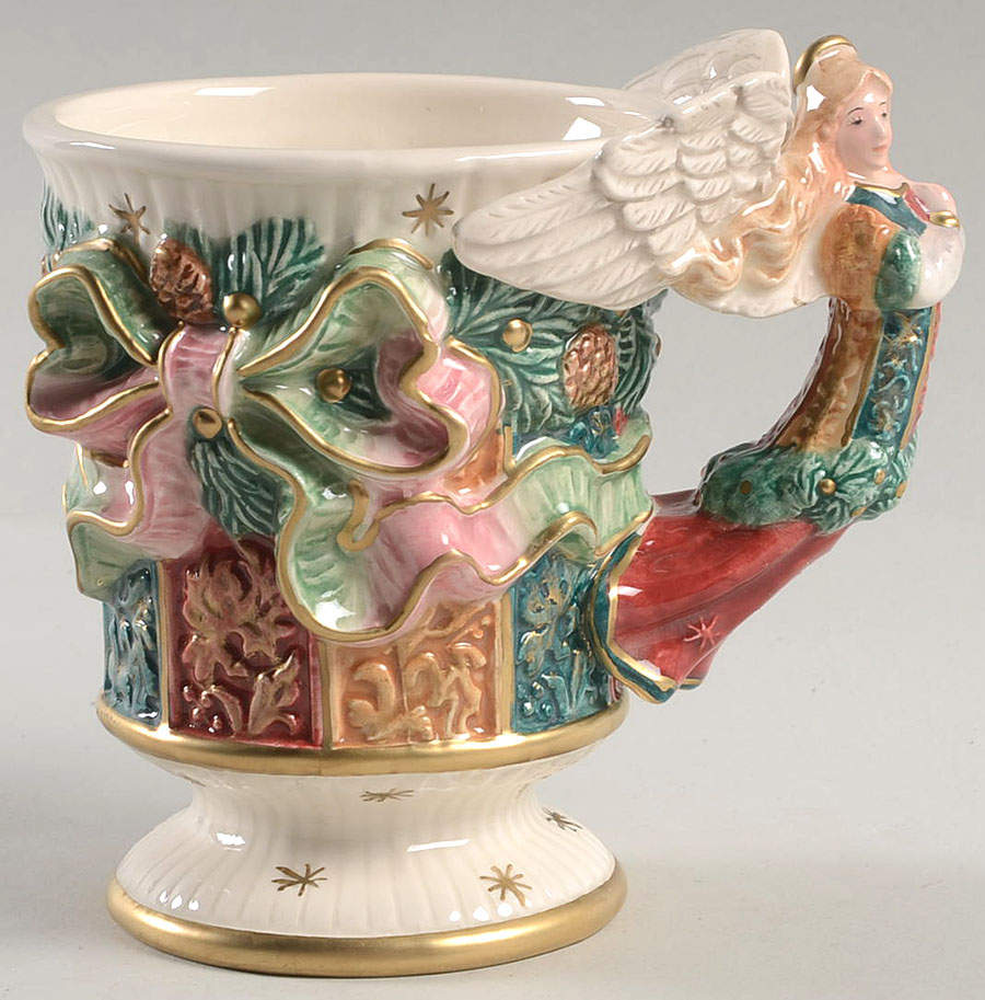 Damask Christmas Mug by Fitz & Floyd-1