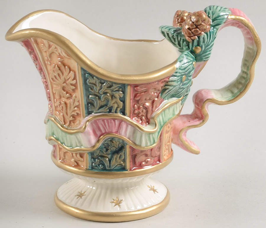Damask Christmas Creamer by Fitz & Floyd-1