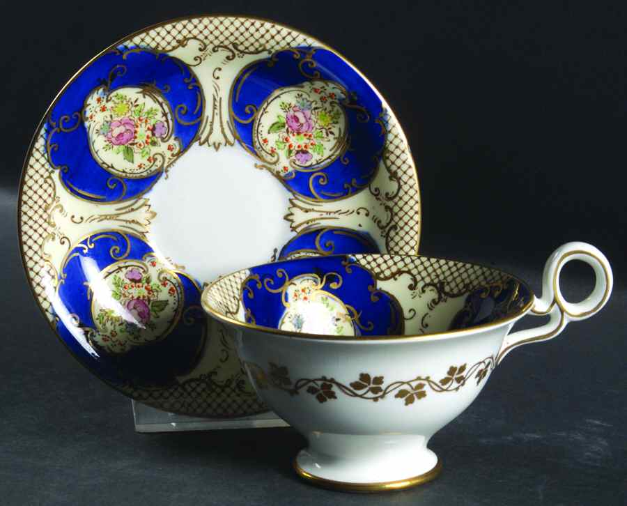 Regent Footed Cup & Saucer Set by Samuel Radford-1