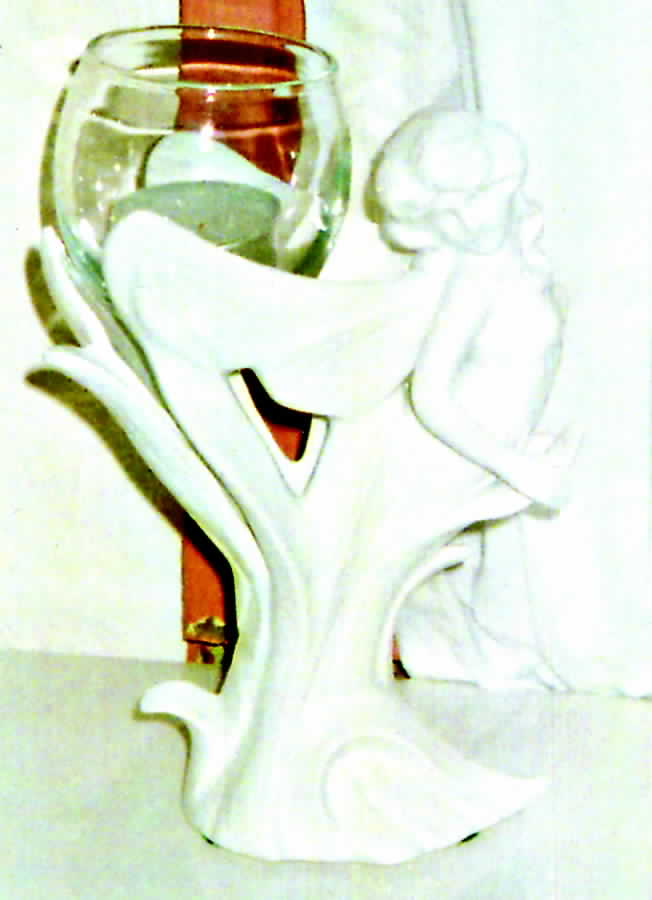 Fairies Figural Candlestick by Fitz & Floyd-1