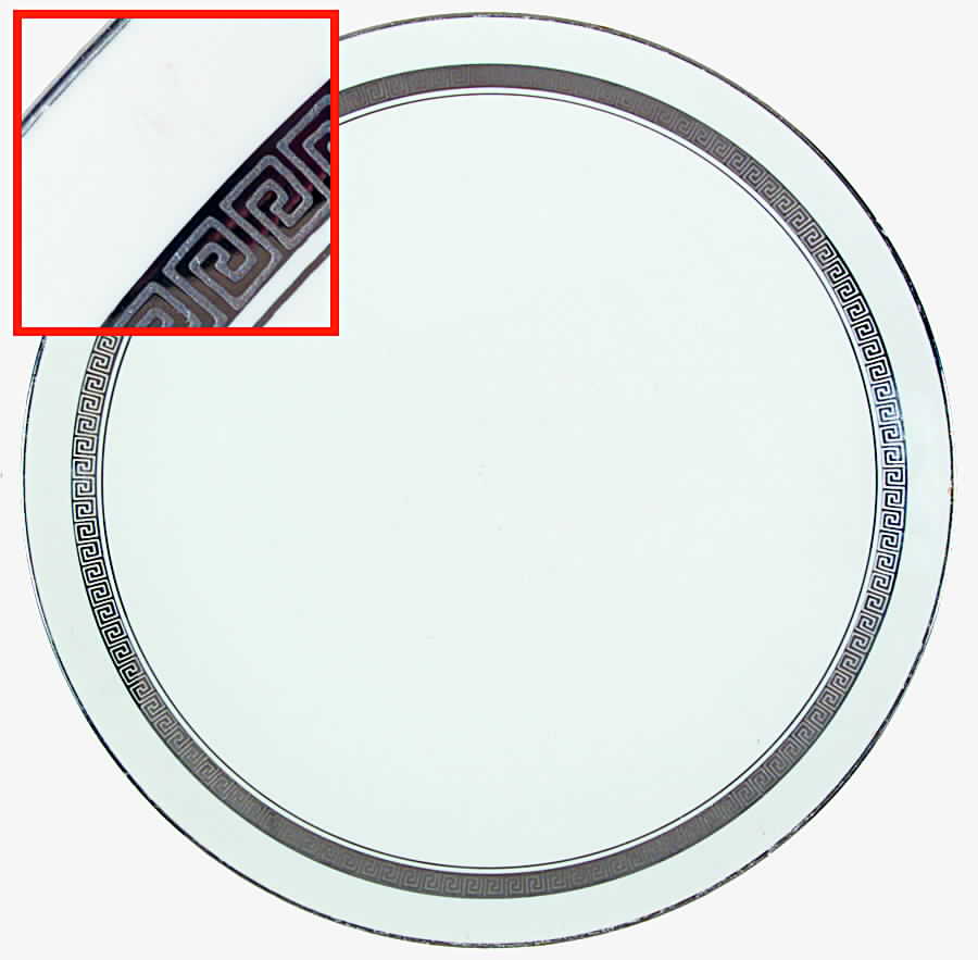 Grecian Key No Color Band (Bonlite) Dinner Plate by Flintridge-1