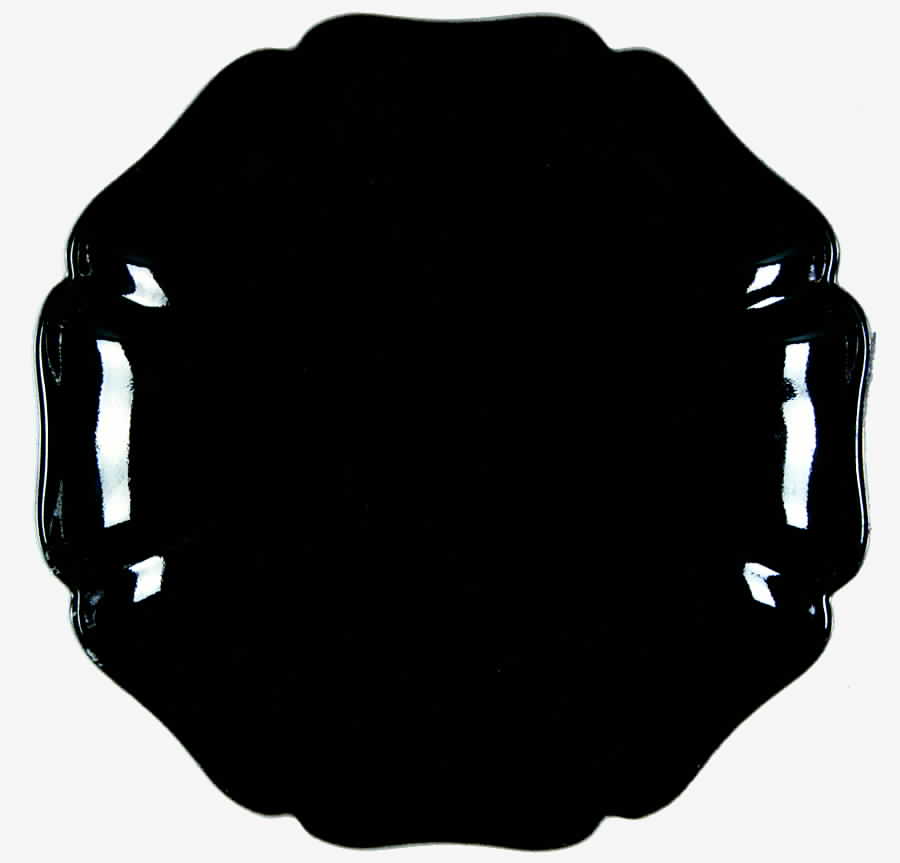 Solid Color Black Bread & Butter Plate by Fitz & Floyd-1