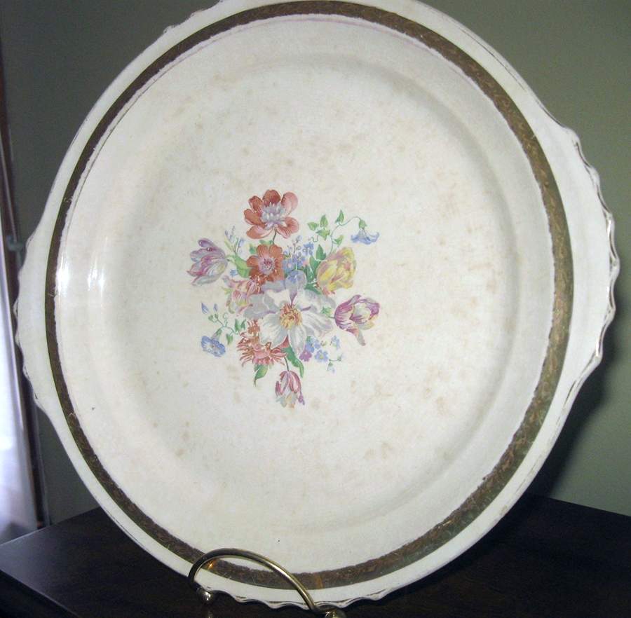 FSX107 Handled Cake Plate by French Saxon-1