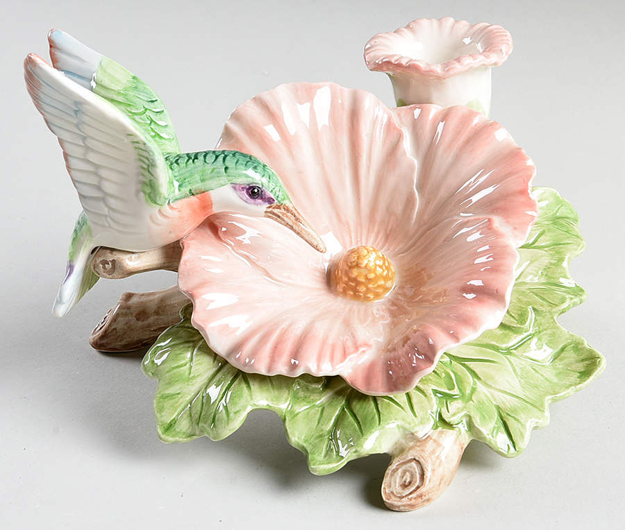 Hummingbird (Sculpted) Small Candlestick by Fitz & Floyd-1