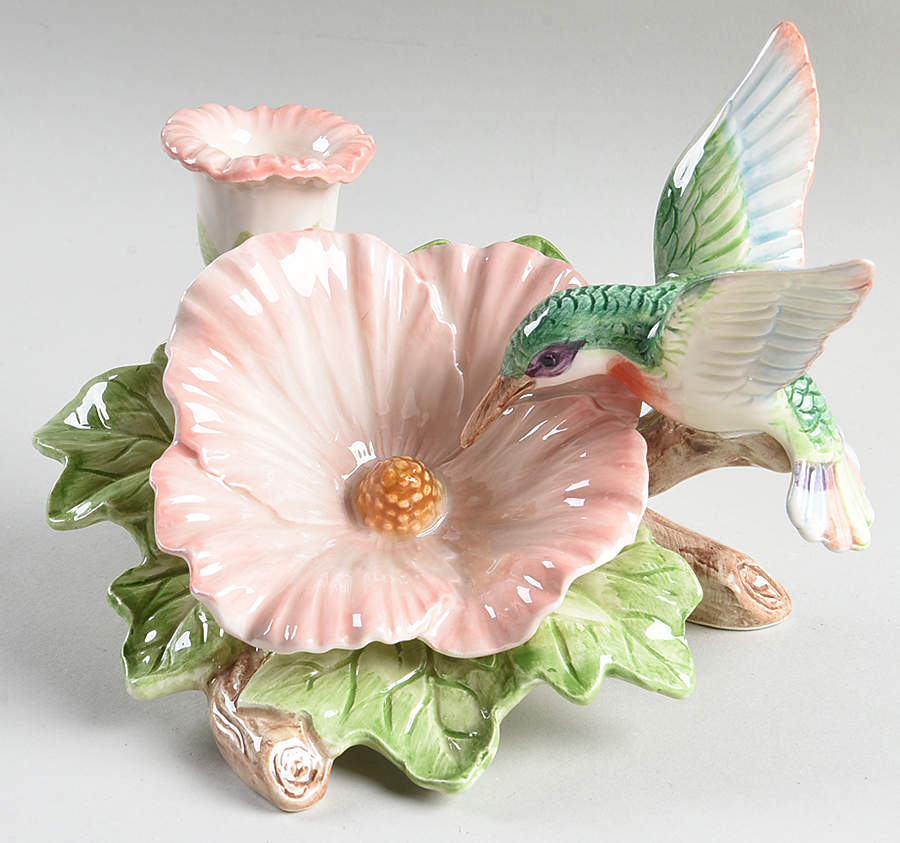 Hummingbird (Sculpted) 4" Candlestick by Fitz & Floyd-1