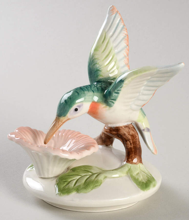 Hummingbird (Sculpted) Lid for Round Box by Fitz & Floyd-1