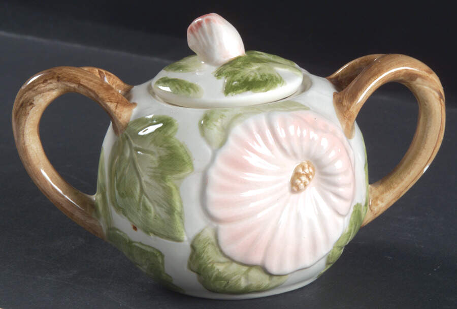Hummingbird (Sculpted) Sugar Bowl & Lid by Fitz & Floyd-1