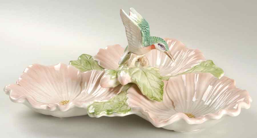 Hummingbird (Sculpted) 3-Part Relish by Fitz & Floyd-1