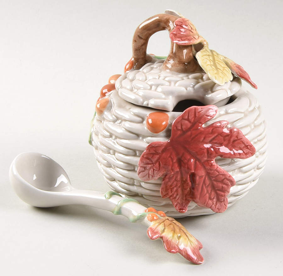 Autumn Fields Sugar Bowl & Lid by Fitz & Floyd-1