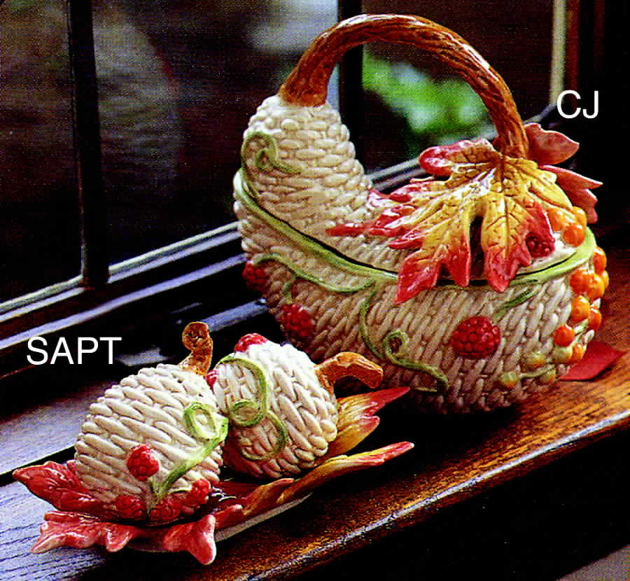 Autumn Fields (3 Pc) Salt & Pepper Tray Set by Fitz & Floyd-1