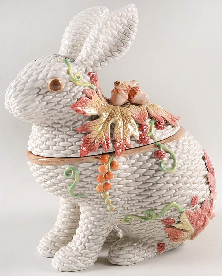Autumn Fields Cookie Jar & Lid by Fitz & Floyd-1