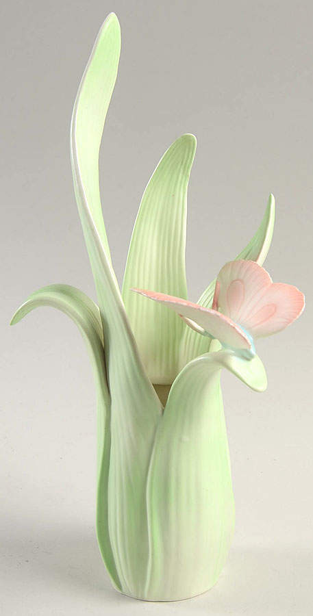 Elegant Butterflies 8" Vase by Fitz & Floyd-1