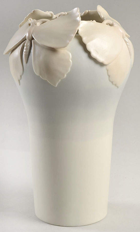 Elegant Butterflies 9" Vase by Fitz & Floyd-1