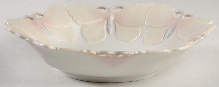 Elegant Butterflies 9" Pierced Round Bowl by Fitz and Floyd-1