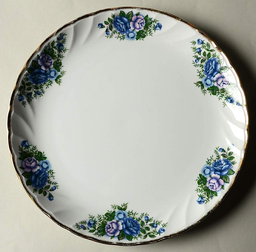 English Garden (Blue & Pink) Cake Plate by Robinson Design-1