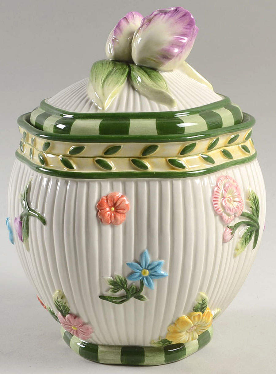 Fleurs De Provence Medium Canister & Lid by Fitz and Floyd-1