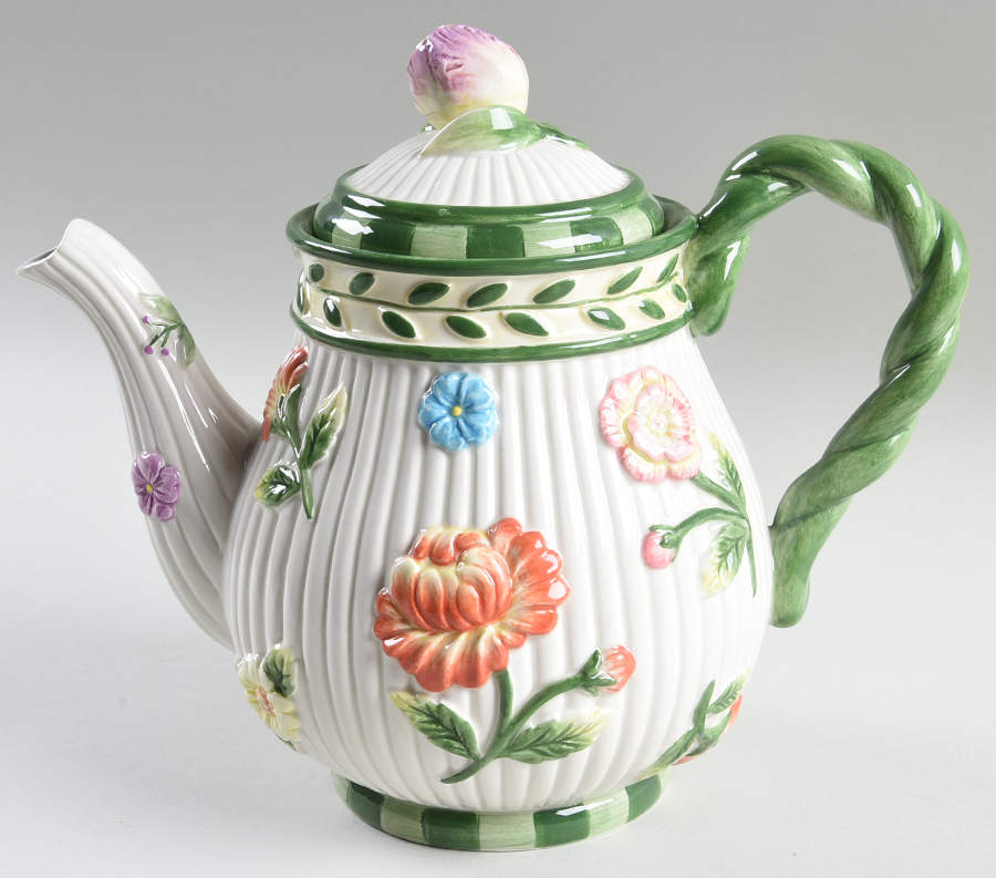 Fleurs De Provence Teapot & Lid by Fitz and Floyd-1