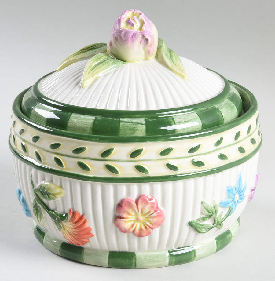 Fleurs De Provence Butter Box & Lid by Fitz and Floyd-1