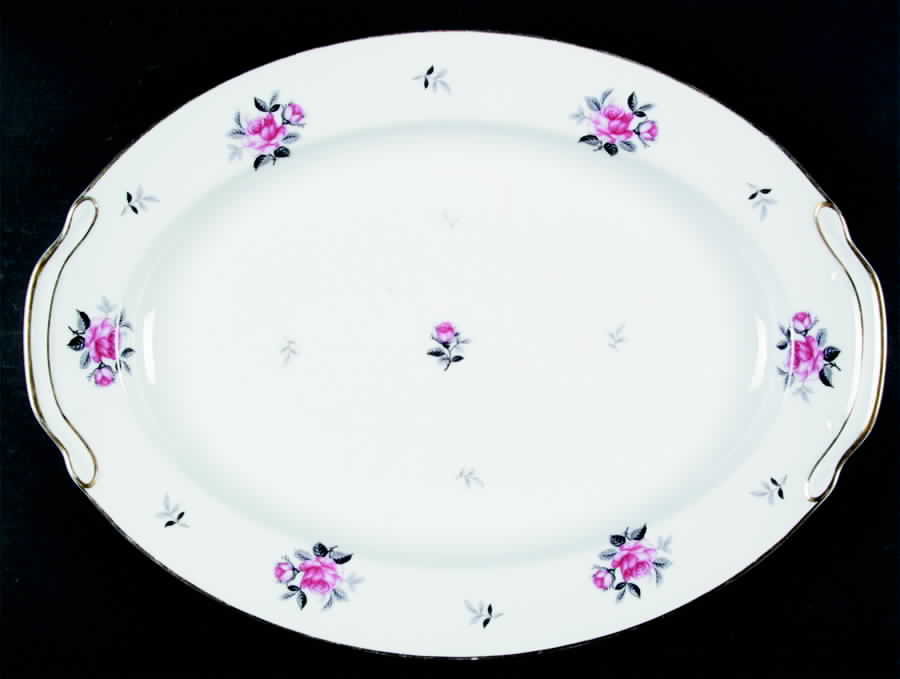 FCJ37 16" Oval Serving Platter by Fine China of Japan-1