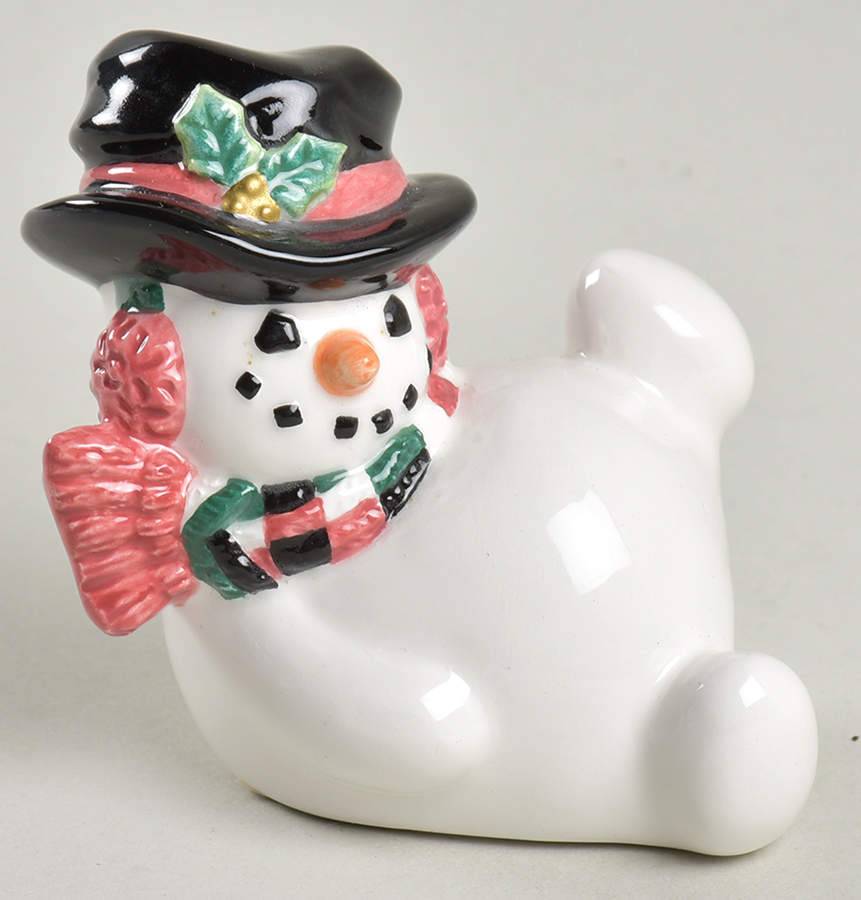 Top Hat Snowman Figurine by Fitz & Floyd-1