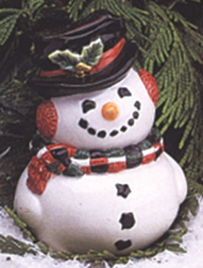 Top Hat Snowman Snowman Figurine by Fitz & Floyd-1