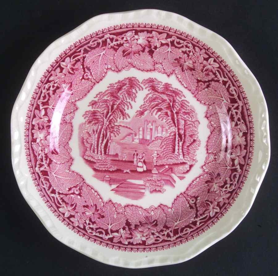 Vista Pink Salad Plate by Furnivals-1