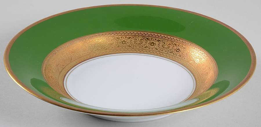 Empire Vert (Green) Large Rim Soup Bowl by Faberge-1