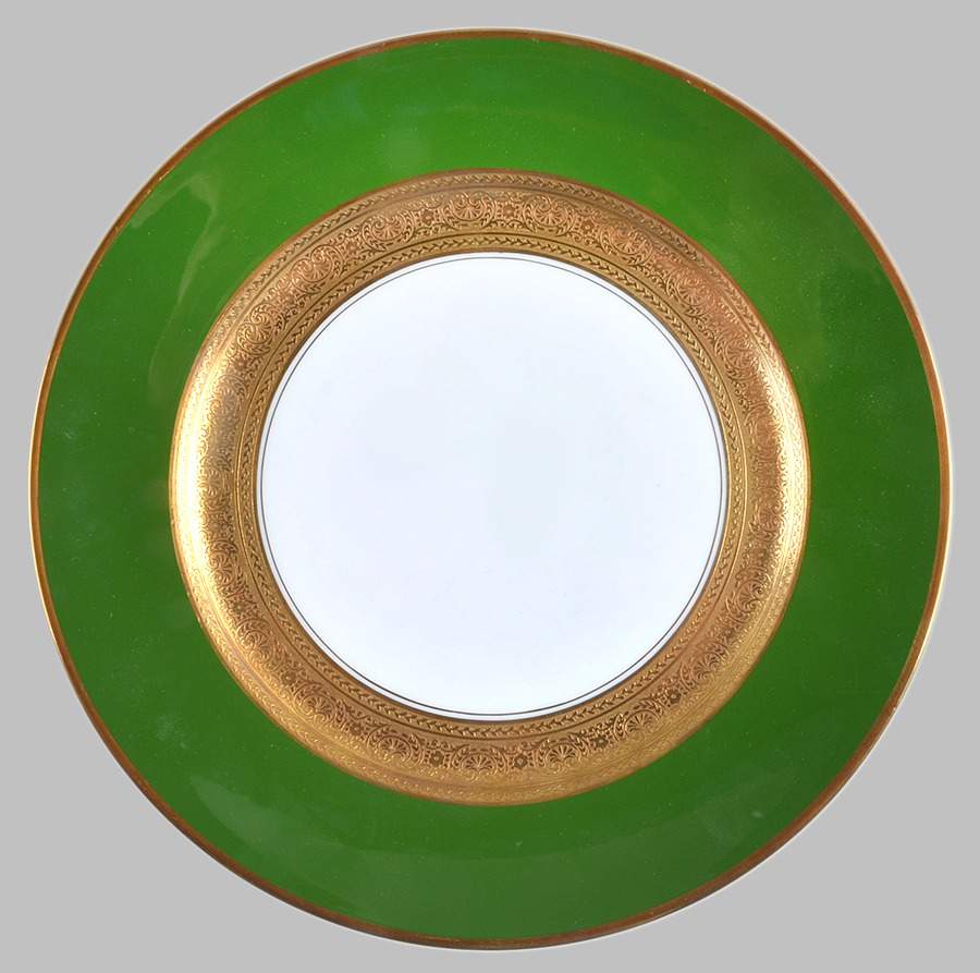 Empire Vert (Green) Dinner Plate by Faberge-1