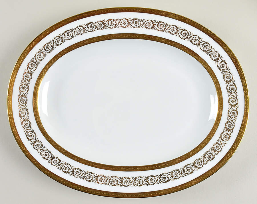 Anais Palais 14" Oval Serving Platter by Faberge-1