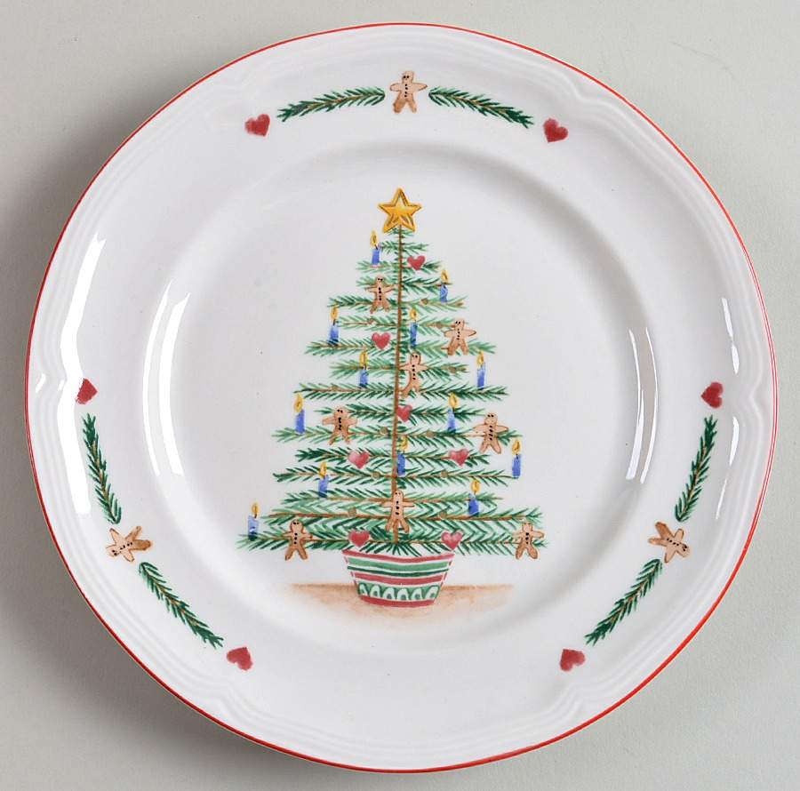 Gingerbread Tree Salad Plate by Farberware-1