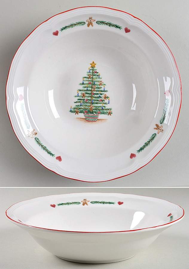 Gingerbread Tree 8" Round Vegetable Bowl by Farberware-1
