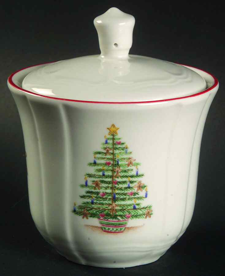 Gingerbread Tree Sugar Bowl & Lid by Farberware-1