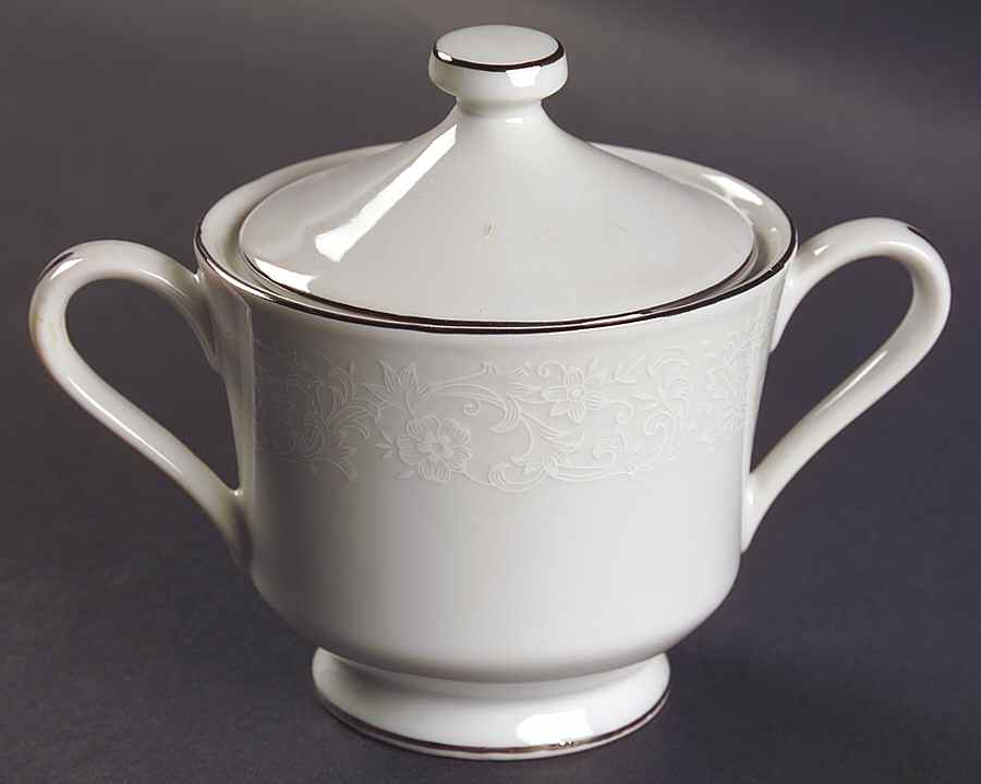 Christine Sugar Bowl & Lid by Fine China of Japan-1