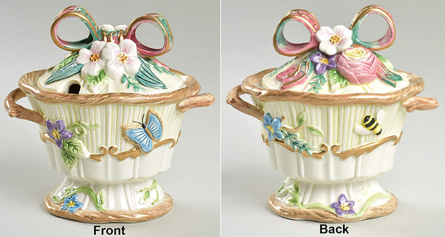Woodland Spring Sugar Bowl & Lid by Fitz & Floyd-1