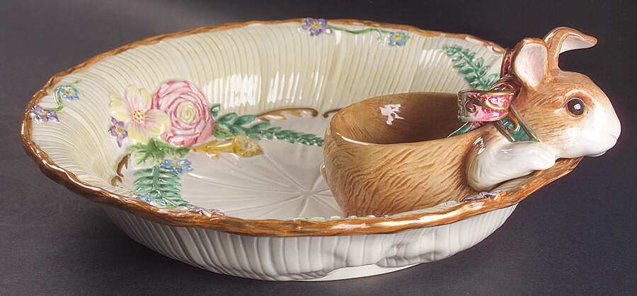 Woodland Spring 1 Piece Chip & Dip by Fitz & Floyd-1