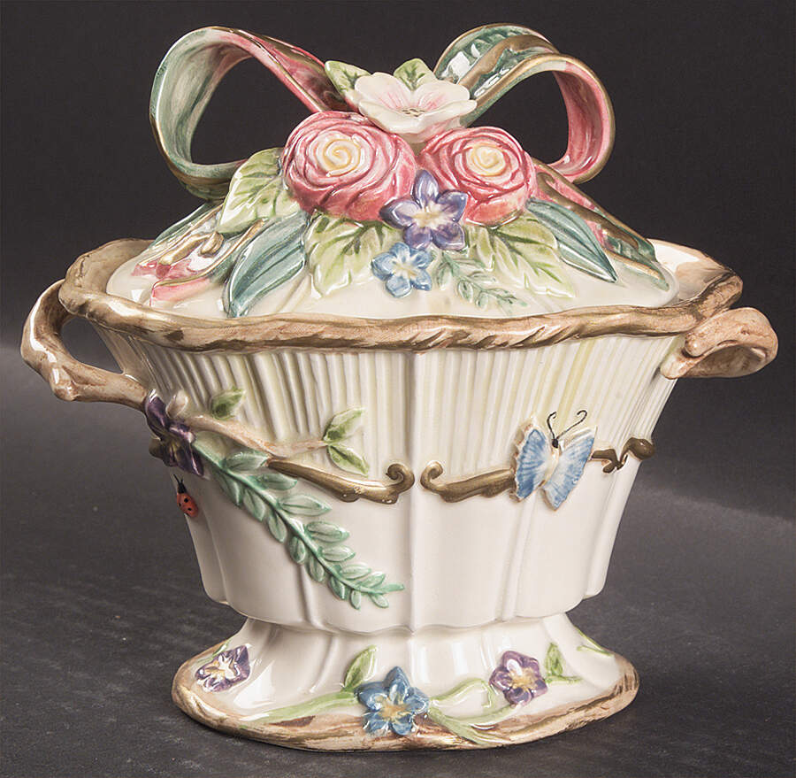 Woodland Spring Candy Box & Lid by Fitz & Floyd-1