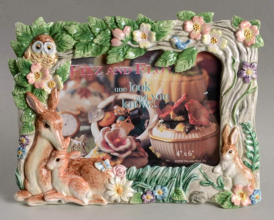 Woodland Spring Frame-Holds 4" X 6" by Fitz & Floyd-1