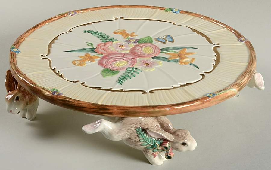 Woodland Spring 12" Diameter Pedestal Cake Stand by Fitz & Floyd-1