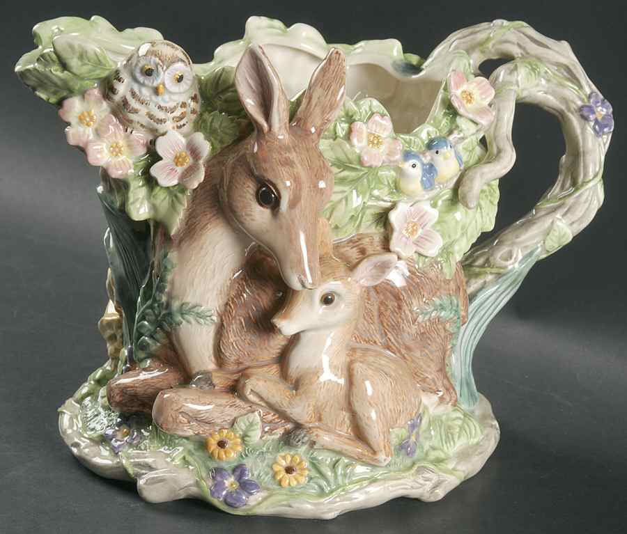 Woodland Spring Figural #1 Pitcher by Fitz & Floyd-1