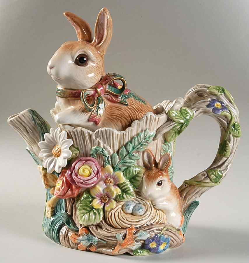 Woodland Spring Teapot & Lid by Fitz & Floyd-1