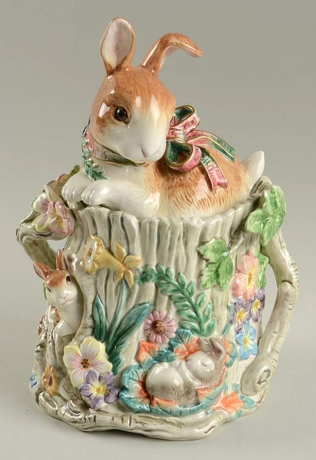Woodland Spring Medium Canister & Lid by Fitz & Floyd-1