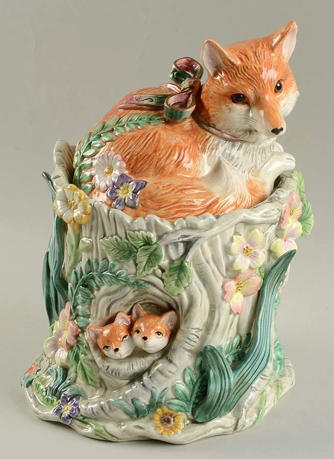 Woodland Spring Large Canister & Lid by Fitz & Floyd-1