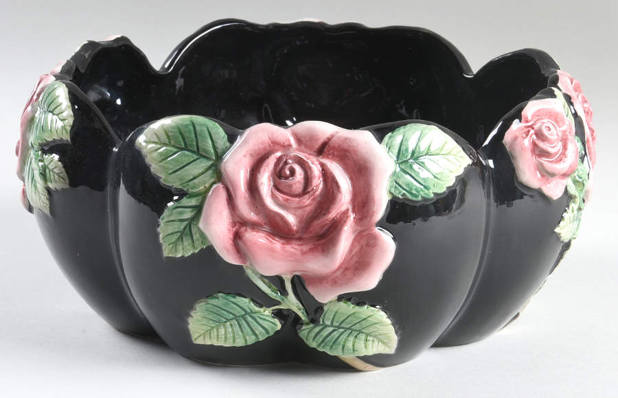Midnight Rose (Pink Rose) Centerpiece by Fitz & Floyd-1