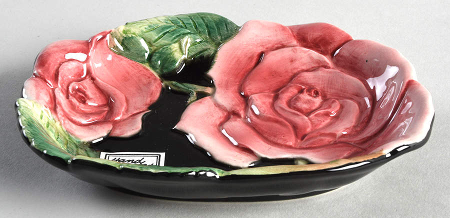 Midnight Rose (Pink Rose) Soap Dish by Fitz & Floyd-1